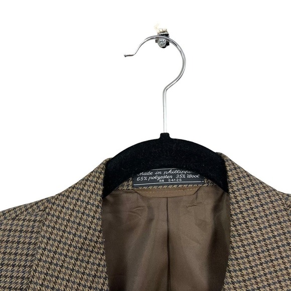 Bert Pulitzer Sports Coat Blazer Jacket Houndstooth 2 Button Vented Men Sz 42R - Picture 3 of 7